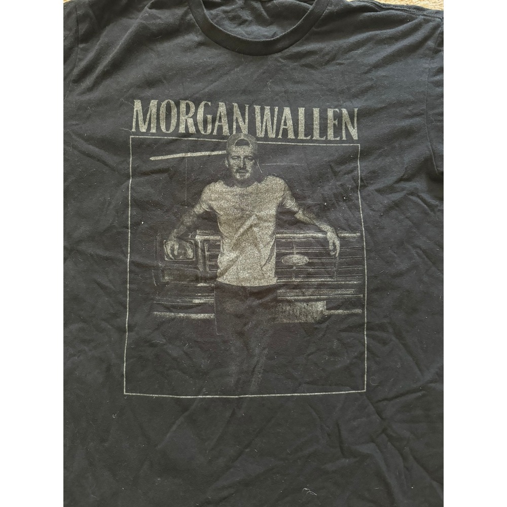 Morgan Wallen Graphic T-Shirt Black Country Music Fan Merch Short Sleeve Tee‎ - Picture 2 of 5